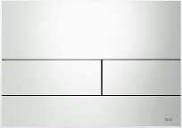 TECE square Przycisk spłukujący do WC z metalu , biały