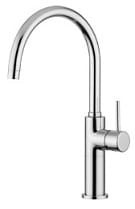 FUTURO Bateria umywalkowa 46 cm , z korkiem ,wylewka zagięta , chrom