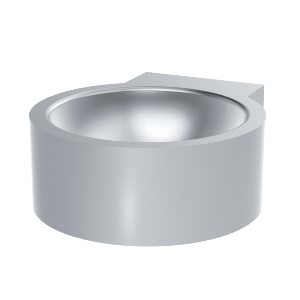 REDO umywalka ścienna Fi 32 cm stal nierdzewna