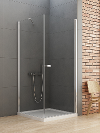 NEW SOLEO  kabina prysznicowa 80x100 cm prostokątna wspornik skośny