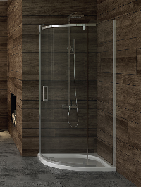 NEW KOMFORT  Kabina prysznicowa  80x80 półokrągła