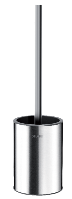 Pojemnik ze szczotką WC , stojący , bez pokrywy , Inox satynowy