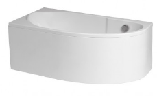 MIKI  Wanna narożna asymetryczna L 140x70 cm