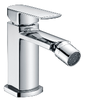 PRIDE Bateria bidetowa jednouchwytowa z korkiem click-clack , chrom