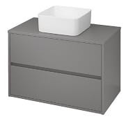 CREA Szafka wisząca z blatem uniwersalnym 80 cm , szary mat