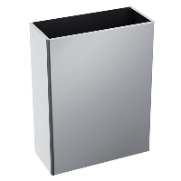 Pojemnik na odpady papierowe , ścienny , 38 l , satynowy