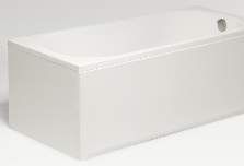 Obudowa boczna do wanny , 80x56 cm , biała