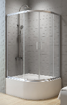 NEW VARIA Kabina prysznicowa 100x80 asymetryczna , czyste , niska