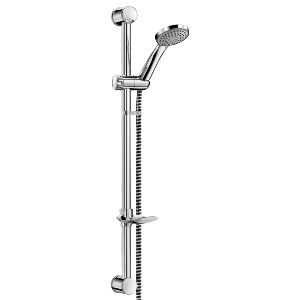 Zestaw natryskowy z 3-strumieniową słuchawką 720 mm, chromowany drążek 