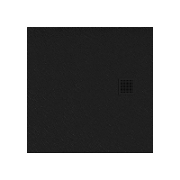 MORI Brodzik posadzkowy 90x90 cm kwadratowy, czarny