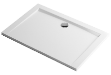 FORMA Brodzik prostokątny niski 80x120 cm, biały