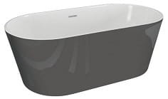 UZO Wanna akrylowa wolnostojąca 160 x 80 cm , grafit