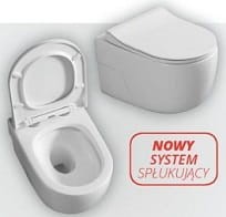 ROTO Misa WC podwieszana , bezrantowa , deska duroplast