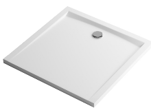 FORMA Brodzik kwadratowy niski 90 cm, biały