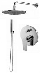 TIMEA Zestaw natryskowy podtynkowy z deszczownicą 30 cm , chrom