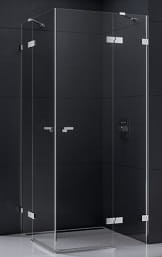 EVENTA Kabina prostokątna 90x80 cm , 2 drzwi uchylne