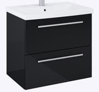 KWADRO Plus Szafka podumywalkowa 60 cm , 2S , czarna