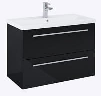 KWADRO PLUS Szafka podumywalkowa 80 cm , 2S , czarna