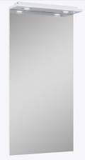 Lustro z panelem świetlnym 50 cm, biały połysk