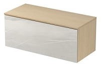 INVERTO Szafka z blatem 100 cm , stone/dąb