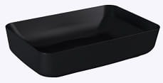 NOMIA Umywalka ceramiczna , nablatowa , 50x39 cm , black matt