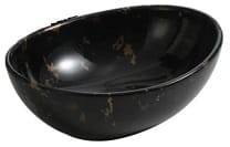 SOFIA MARBLE Umywalka nablatowa 40,5x33,5 cm , black