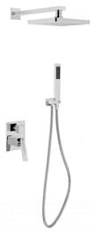 BESCO Aspira I Zestaw prysznicowy podtynkowy , deszczownica slim, chrom