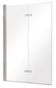 BESCO Lumix Parawan nawannowy P/L dwuskrzydłowy 100x145 cm , chrom