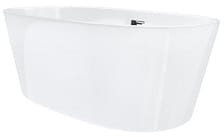 SALINA Wanna wolnostojąca 160x75 cm z wykończeniem chrom