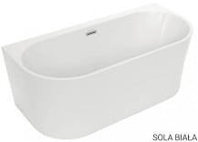 SOLA Wanna wolnostojąca przyścienna 160 x 75 cm , biała