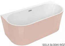 SOLA Wanna wolnostojąca przyścienna 160 x 75 cm , różowy
