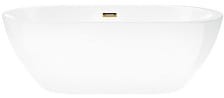 RENO Wanna wolnostojąca 170x74 cm z wykończeniem złotym