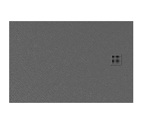 MORI Brodzik posadzkowy 100x80 cm prostokątny, szary