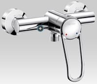 SECURITOUCH Mechaniczna bateria natryskowa , uchwyt dolny ażurowy