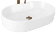 NADIA Umywalka nablatowa , 61x38,5 cm , biała mat