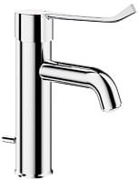 SECURITHERM Bateria do  umywalki z regulatorem ciśnienia , L.120 mm uchwyt Higiena , z ciągadłem i korkiem