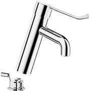 BIOCLIP Bateria zatrzaskowa  do umywalki L.120 mm , uchwyt Higiena , z korkiem i ciągadłem