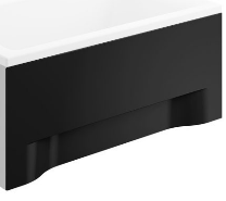 Obudowa akrylowa do wanny prostokątnej - front 120x54 cm , czarna