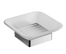 RIKO Mydelniczka wisząca , mosiądz chromowany/szkło