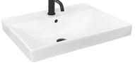MANDY Umywalka wpuszczana w blat 60x46 cm , biała