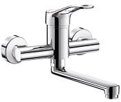 Bateria ścienna do umywalki , L.20 cm , regulator ciśnienia , mimośr. stand