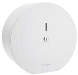 Pojemnik na papier toaletowy , duży - 400 m , Inox ,biały epoksyd