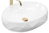 MAYA Umywalka nablatowa 60x39 cm , biała