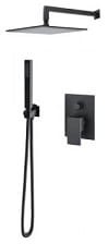 PABLOLUX Zestaw natryskowy podtynkowy , deszczownica 30 cm , czarny