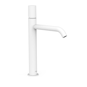 STUDY Wysoka bateria jednouchwytowa umywalkowa- biały mat