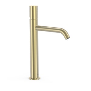 STUDY Wysoka bateria jednouchwytowa umywalkowa- kolor złoty cava