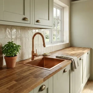 Zlewozmywak stalowy REA Leo 40 Miedź szczotkowana