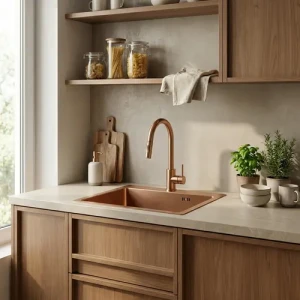 Zlewozmywak stalowy REA Leo 50 Miedź szczotkowana