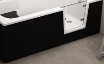 Obudowa akrylowa do wanny prostokątnej Avo- front 170x58 cm , czarna