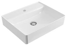 RIMA 2.0 Umywalka nablatowa z otworem,  60x42 cm , biała